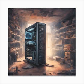 Computer Room Canvas Print