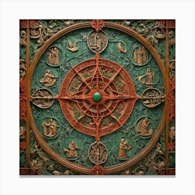 Chinese Compass Canvas Print