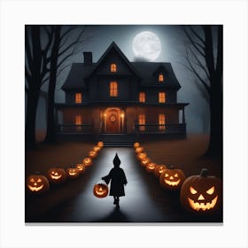 Halloween Pumpkins 1 Canvas Print