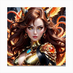 Demon Girl itr Canvas Print