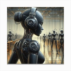 Futuristic Woman Canvas Print