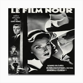 Le Film Noir Canvas Print