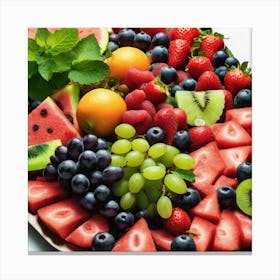 Fruit Platter Canvas Print