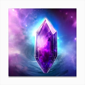 Purple Crystal 2 Canvas Print
