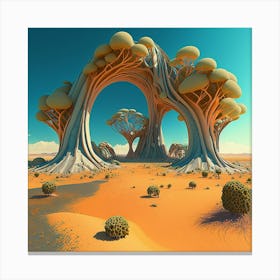 Desert Trees Canvas Print