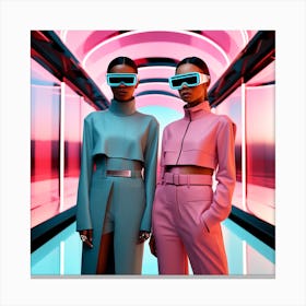 Futuristic Women 2 Canvas Print