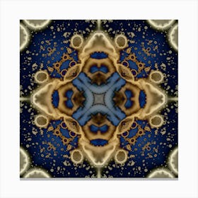 Abstract Mandala Gold Star Canvas Print