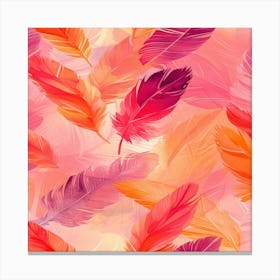 Colorful Feathers Canvas Print