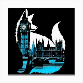 Fox and Big Ben 2 Canvas Print