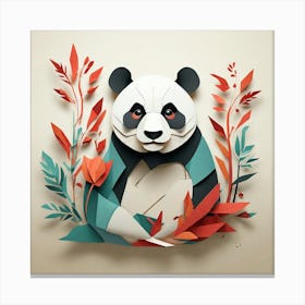 Minimalist, Panda Canvas Print