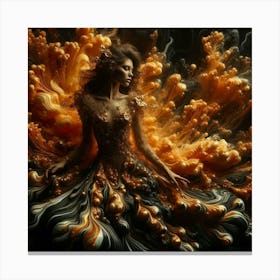 Flames Of Fire Canvas Print