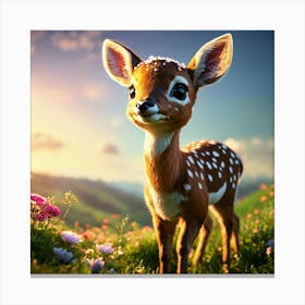 Beauty Fawn Canvas Print