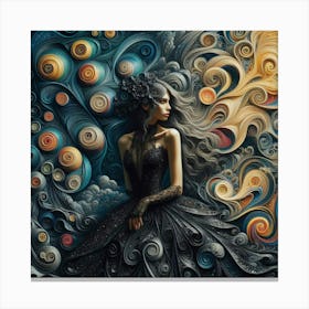 'Spiral Woman' Canvas Print