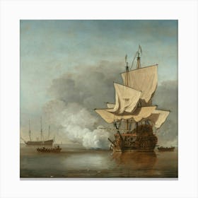 Ship In The Water Canvas Print