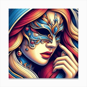 Venetian Mask Canvas Print