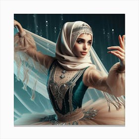 Muslim Ballerina 2 Canvas Print