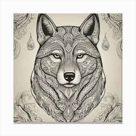 Wolf Head 7 Canvas Print