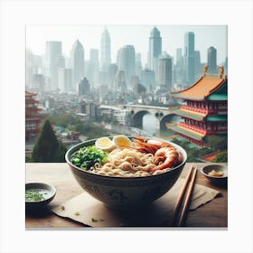 Shanghai Cityscape Canvas Print