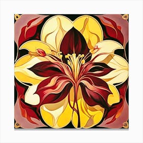 Abstract Flower 1 Canvas Print