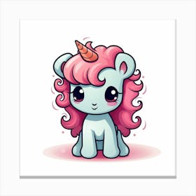 Cute Unicorn 345 Canvas Print