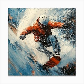 Snowboarder Art 3 Canvas Print