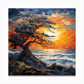 Coastal Reverie: Palette Dawn Canvas Print