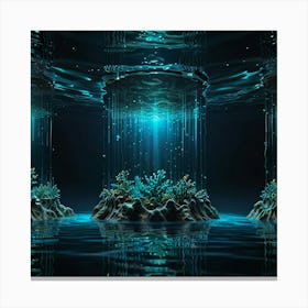 Underwater Scene Canvas Print