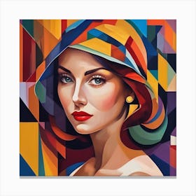 Woman In A Hat Canvas Print