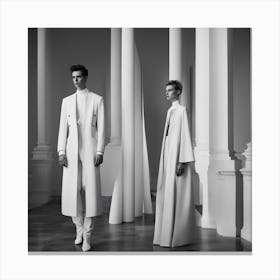 , Jean Paul Gabriel Couture Autumn Winter, Men, 201415blackandwhitemoonneck, In The Style Of Amy Jud Canvas Print