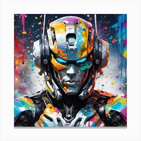 Futuristic Robot Canvas Print