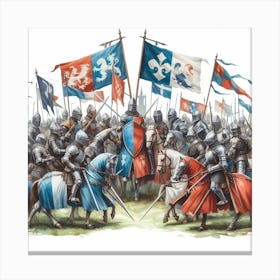 Tournament of knights 1 Canvas Print
