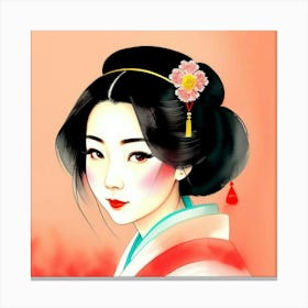 Traditional Geisha Canvas Print