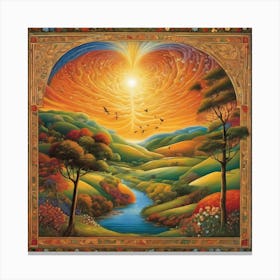 Heart Of The Sun Canvas Print