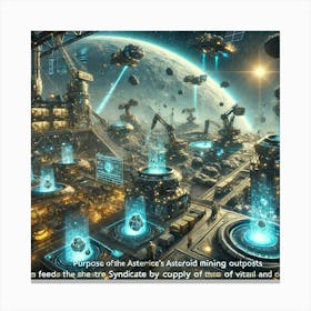 A Purpose Mining Outposts Asterian Syndicate 1024 Canvas Print