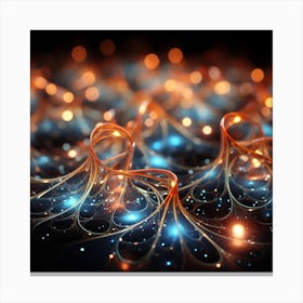 Abstract Light Rays Canvas Print