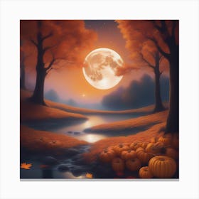 Harvest Moon Dreamscape 28 Canvas Print