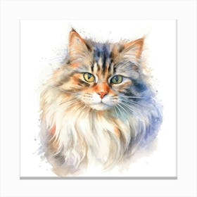Ragamuffin Cat Portrait 1 Canvas Print