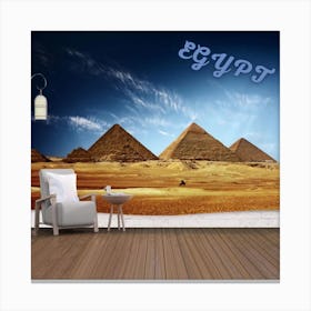 Pyramids Of Egypt Canvas Print