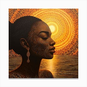 Sunset Woman 8 Canvas Print