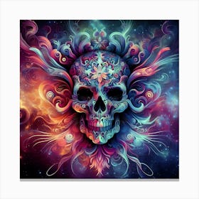 Psychedelic Skull 4 Canvas Print