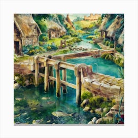 England Village Canvas Print