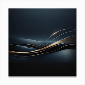 Abstract Gold And Black Background Canvas Print