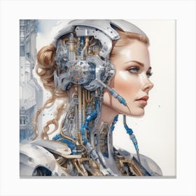 Robot Girl 13 Canvas Print