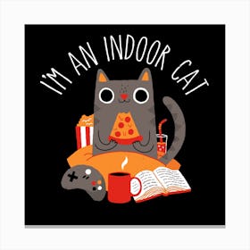 Indoor Cat Canvas Print