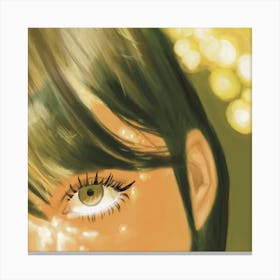Eyes Of A Girl Canvas Print