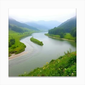 River - River Stock Videos & Royalty-Free Footage Canvas Print