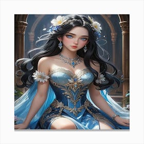 Mermaid Princess Canvas Print