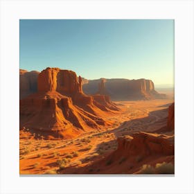 Desert Landscape Canvas Print