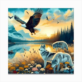 Wild Animal Illustration 249 Canvas Print