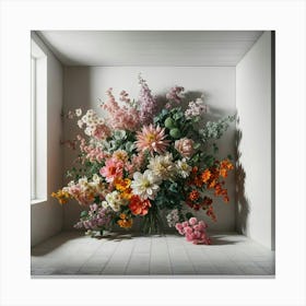 Flowers In A Room Canvas Print